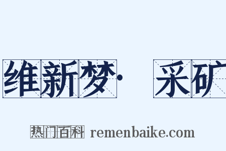 维新梦·采矿是什么意思的图片